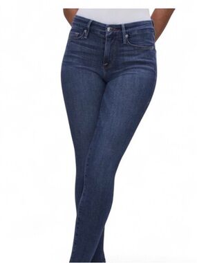 Good American Women’s 29 Good Legs Jeans High Rise Skinny Blue GL873T